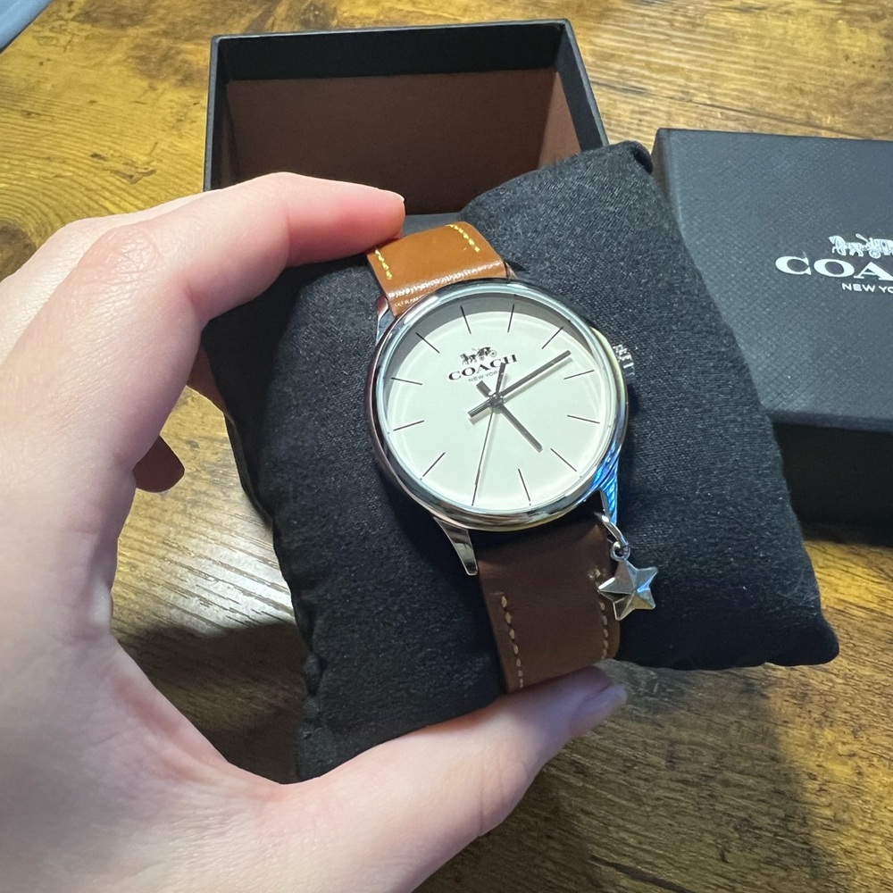 NWT w/ Packing Sand/Brown COACH Watch